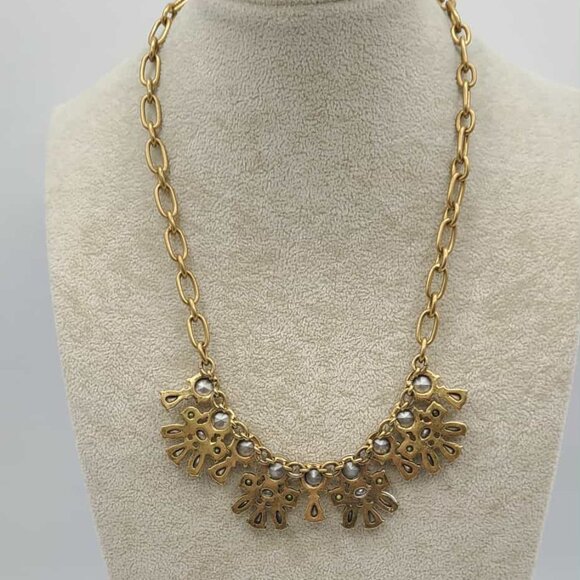 J Crew Clear Crystal Statement Necklace - Picture 3 of 8